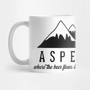 Aspen - Where The Beer Flows Like Wine Mug